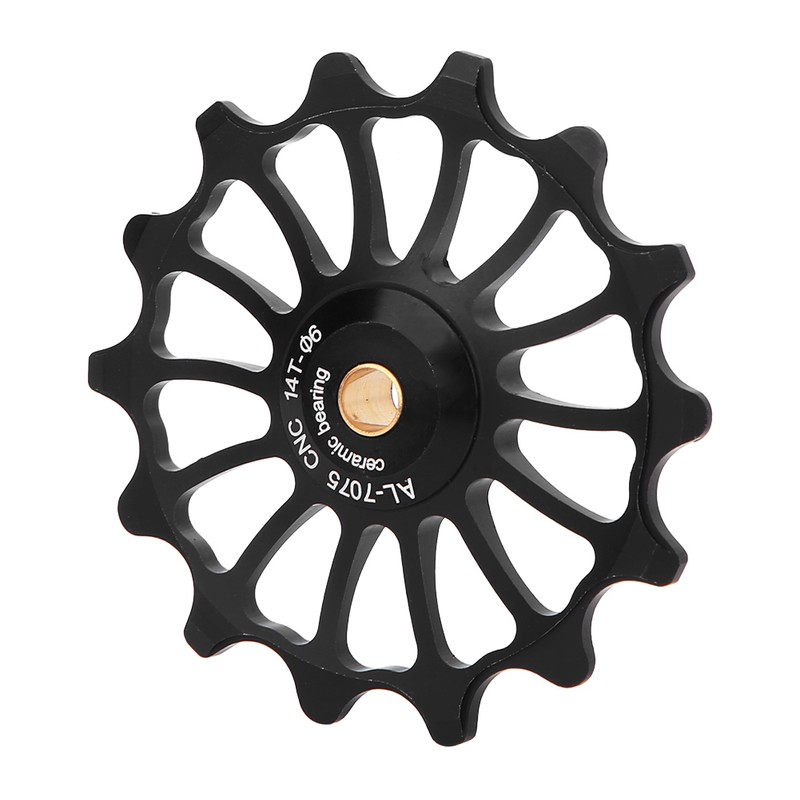 lebycle Rear Derailleur Pulley Positive&amp;Negative Teeth Ceramic Bearing Guide Pulley