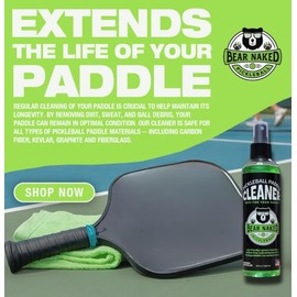 Pickleball Paddle Cleaner - Made in The USA | Powerful Cleaning Solution | Enhances Your Performance | Boosts Your Paddle's Longevity | 8 fl oz