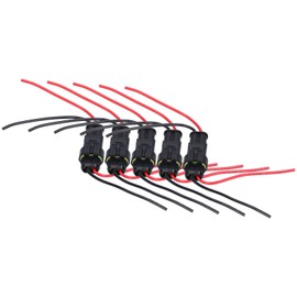 Conector Eléctrico para Coche de 5 Piezas, Conectores de Cable de 2 Pines, Conector de Cable Automotriz Resistente Al Fuego Resistente Al Agua, Antioxidante para Coche, Camión, Scooter(2P)