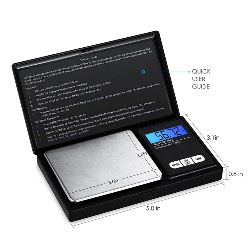 Mini Scale LCD Display Small Jewellery Coins Kitchen Baking Precision