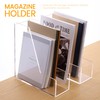 HeZone Magazine Holder, Clear Acrylic Desk Organizers, File Organizer for