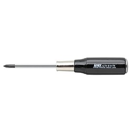 ANEX Screwdriver Penetrating Wooden Handle (Strong) +0 x 75 No. 170