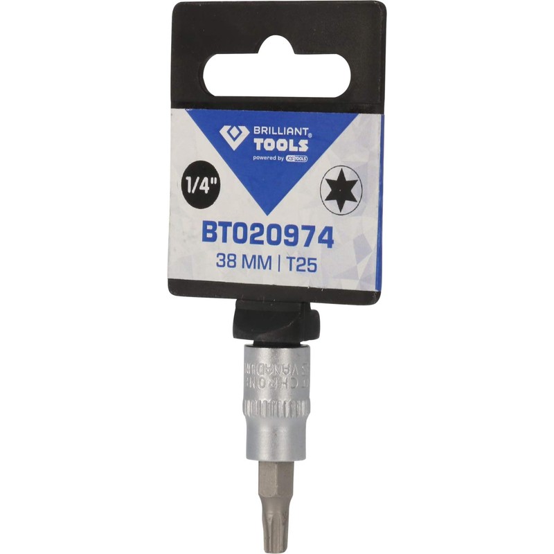 Brilliant Tools BT020974 1/4 Inch Torx Screwdriver, 38 mm, T25