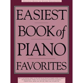 Easiest Book of Piano Favorites Sheet Music Book NEW 014009809