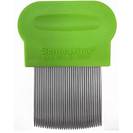 Schooltime Peine Para Piojos Y Liendres De Acero Inoxidable