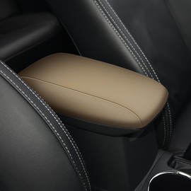 TTX LIGHTING Armrest Cover for Toyota Corolla 2014-2019 Center Console Pad Covers Scratch Resistance Protector Pad Decoration Accessories Armrest Decoration(Beige)