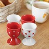 Cinf Ceramic Egg Cup Christmas Gift Set of 4 Porcelain