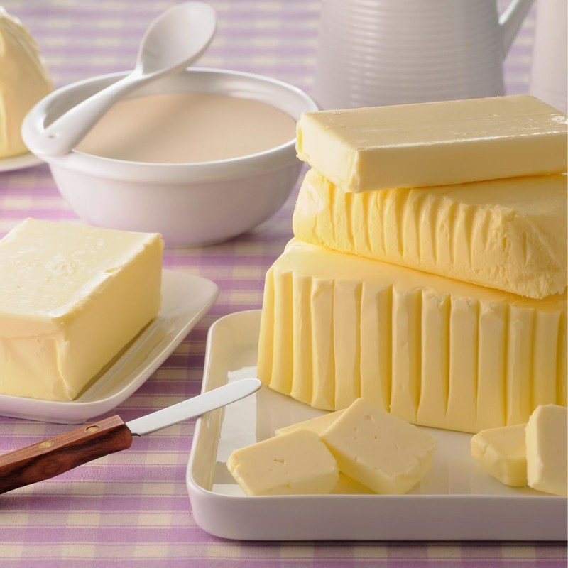Hofmeister Holzwaren, butter mold, square, 250 grams, 2 BIRDS, made