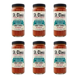 St. Elmo Cocktail Sauce, Extra Spicy Seafood Sauce and Cocktail Sauce for Shrimp, World Famous, 8 Fl Oz (6 Pack)