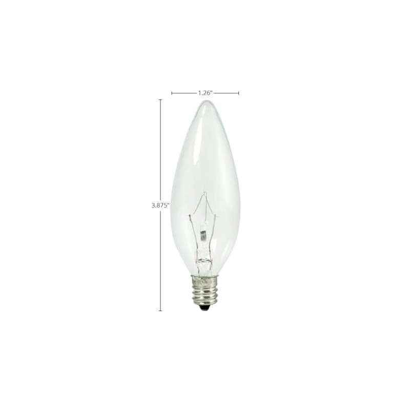 Bulbrite KR25CTC/32 460025 Krypton Bulb, 25W, Clear