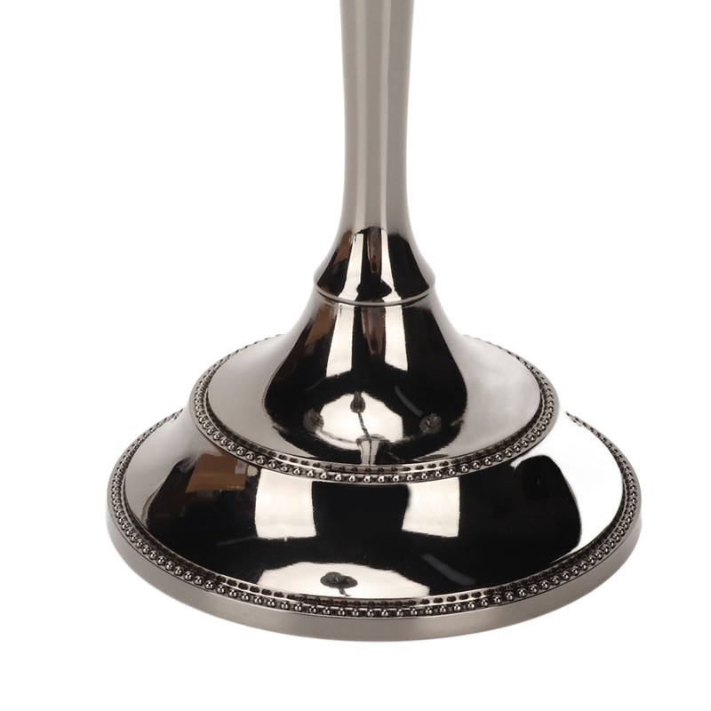 Metal Candelabra Black 5 Arms Elegant Colorfast Stable Wide Base