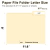 File Folder, RAZCC 250 Pack 1/3 Cut Tab File Folders