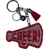 Woodstar Cheer Keychain Cheerleading Cheer Dance Megaphone Cushion Key Holder,