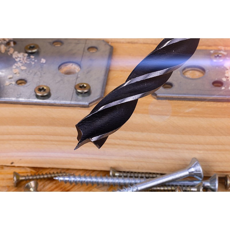 NordWolf 5/8" Brad Point Wood Drill Bit, Double Flutes Design