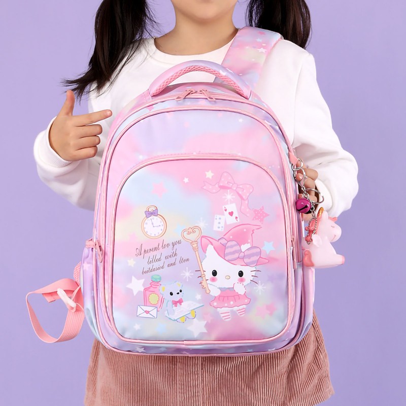 Cute Cut School Bag Lightweight Cartoon Kid's Backpack with Chest