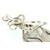 Herkimer Diamond Gemstone Sterling Silver Wire Wrapped Pendant