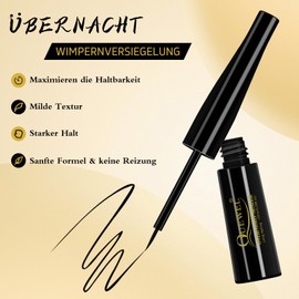 QUEWEL Individual Overnight Lash Seal, 10 ml Cluster Lashes Sealer for DIY Eyelash Extensions, Strong Hold Eyelash Cluster Seal for Personal Make-Up Use at Home