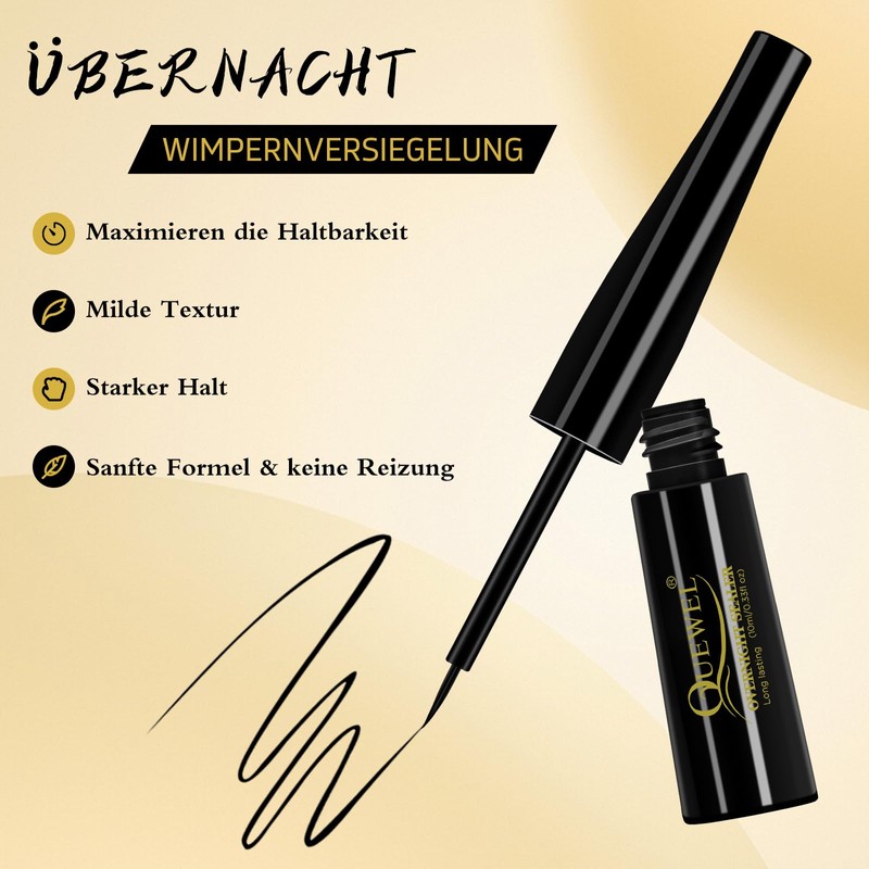 QUEWEL Individual Overnight Lash Seal, 10 ml Cluster Lashes Sealer