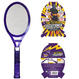 The Executioner Fly Zapper Mosquito, Wasp, Bug, Insect Killer Swatter Electric Fly Zapper Racket Single Layer for Efficient Zapping Indoor Outdoor (Purple)