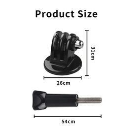 OBYJCA Tripod Mount Adapter compatible with Gopro Hero 10 Hero 9 Hero 8 Hero 7 6 5 Hero 5 Session Hero 4 Hero 3+ Hero 3 Hero 2 Hero 1 Cameras, Tripod Mount Adapter for Sjcam Xiaoyi cameras, RSX-03