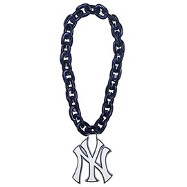 Yankees 3D Fan Chain Necklace - Navy Chain