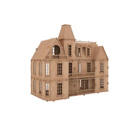 Birds Wood Shack The Bostonian Mansion – Fun & Challenging Wooden Doll House Puzzle – Available on 1:24 Scale – Suitable for Child & Toddlers