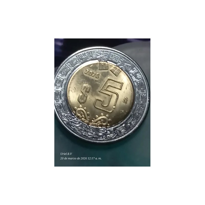 Moneda 5 Pesos México 2026 Bimetálica De Colección