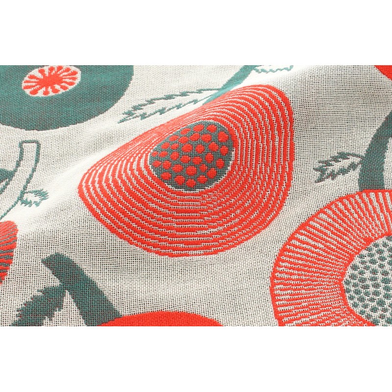 Kusubashi Mon Ori Morita MiW Gauze Handkerchief, Bumblebee, Beige A-64794-86-BE