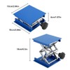 Lift Tables,Blue Electroplated Aluminum Lab Lifting Platform Stand Rack Scissor