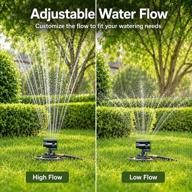 HOSUN Oscillating Lawn Sprinkler, Adjustable Garden Water Sprinkler for Yard,
