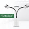 Light Socket Extender Adapter,Flexible Extension Lamp Socket Adapter,Standard Bulb Screw