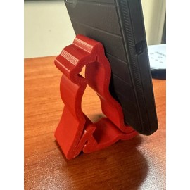 Unbranded Mobile Cell Phone or tablet stand desk holder mount cradle. Fire engine red Cat