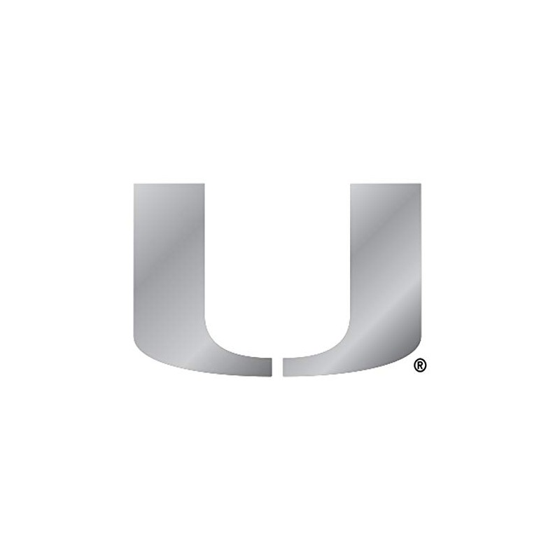 Craftique Miami Decal (SIL U Decal (3''6''12''), 3 in)