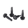 #8 x 1 in. Black Exterior Self Drilling Screws, Hex