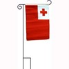 JumpingLight 12x18 12"x18" Tonga Sleeved with Garden Stand Flag -