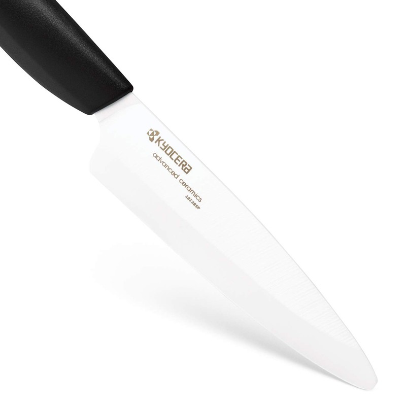Kyocera Advanced Ceramic Revolution Series 4.5-inch Utility Knife, Black Handle,