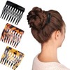 COYUN 3 Stück Haarkamm Zum Stecken,Französische Seitenkämme Aus Celluloseacetat, Französisch