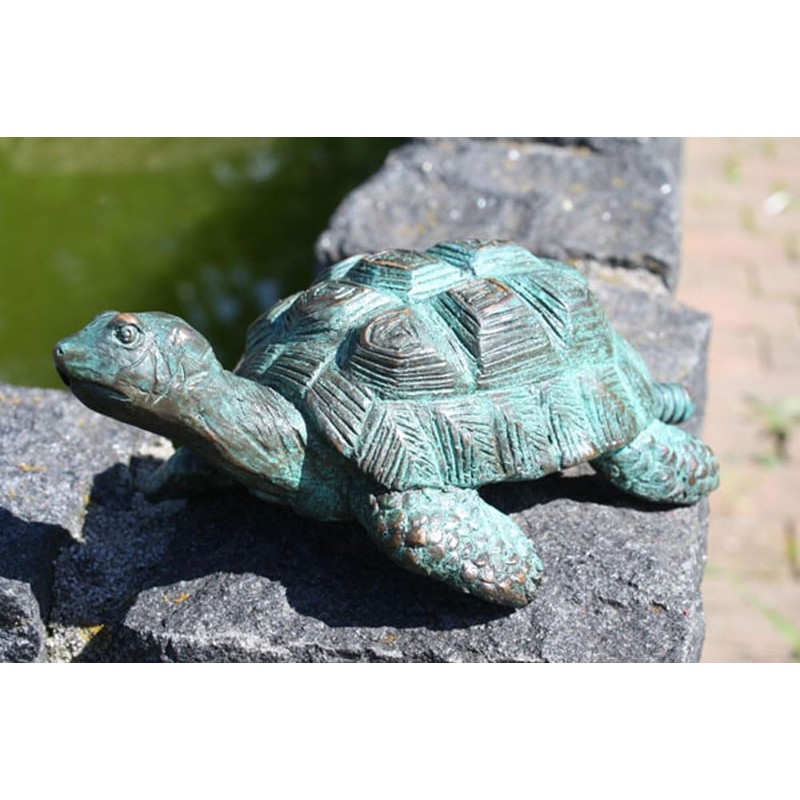 H. Packmor GmbH Bronze Tortoise Gargoyle Pond Figure Fountain Figurine
