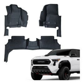 Tapete Hule 5d Negro Para Toyota Tacoma 2026 (3 Pzas)