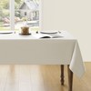 ZeeMart Light Beige Tablecloth, Farmhouse Linen Style Table Cloth Square