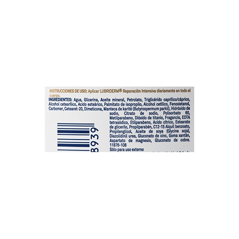 Lubriderm Cream Corporal Reparacin Intensiva, 120ml