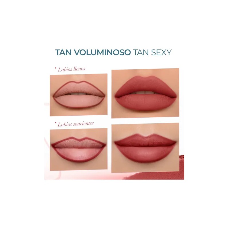Sacelady Labial Y Delineador 2 En 1 Mate Suave No