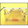 Victoria's Secret PINK LOGO ZIP Clear Cosmetic Pouch MAKE UP