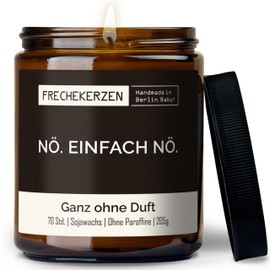 Lustige Duftkerze mit asozialem Spruch | Handgemacht aus Sojawachs | In Geschenkbox | Gast Geschenk Freundschaft Kumpel Papa Partner Schwester BFF Deko schlechte Laune |Ohne Duft
