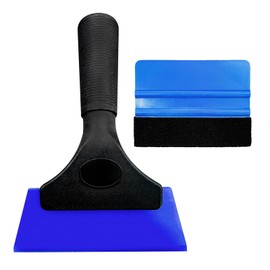 Augeny Car Window Tint Kit, Professional Vinyl Wrap Kit with Felt Squeegee, Universal Auto Window Film Installation Application Wallpaper Smoothing Tool for Car Glass, Home (Blue)