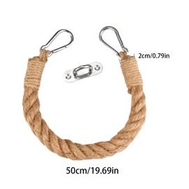 IUSOT Rope Toilet Roll Holder Wall Mounted Loo Roll Holder Novelty Toilet Roll Holder Wall-Mounted Rustic Jute Toilet-Roll Holder Nautical Industrial Style Bathroom Accessory Vintage Tissue Dispenser