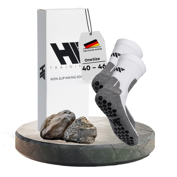 HF Training - 1 pair of non-slip hiking socks with