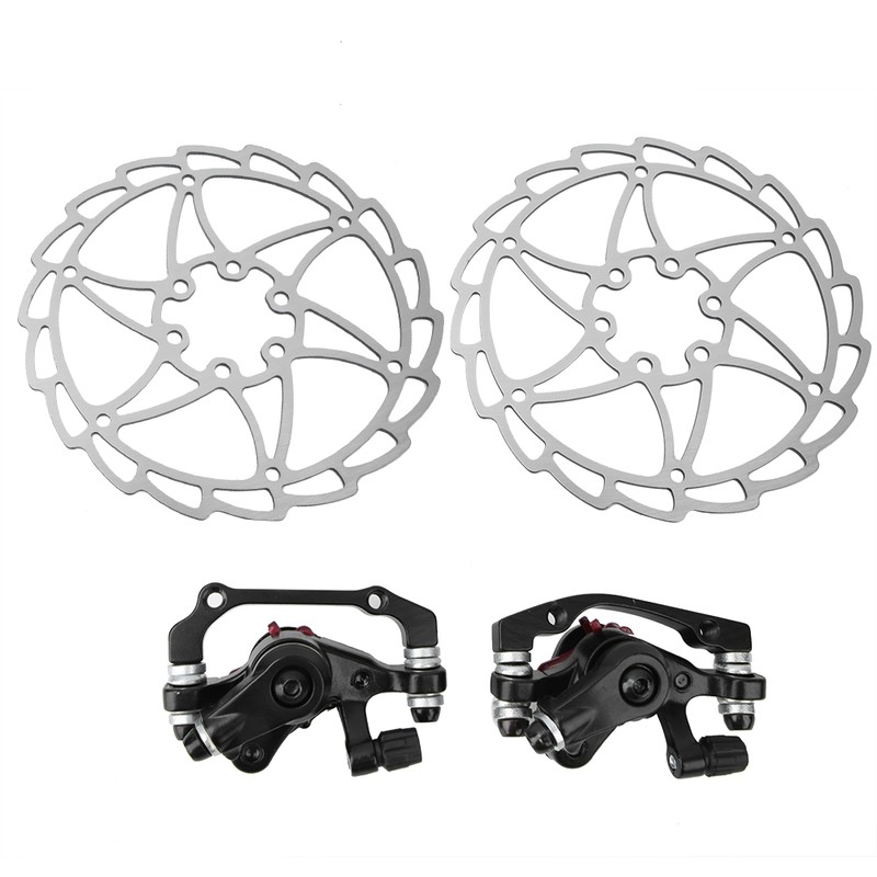 Mountain Bike Stainless Steel Disc Brake Caliper Set Universal Bicycle