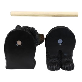 Ebros Rustic Woodland Forest Black Bear Standing Paper Towel Holder Statue