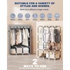 Mavivegue Portable Closet, Wardrobe Closet Organizer with Cover, 3 Hanging